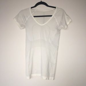 Lululemon Swiftly Tech V Neck Short Sleeve White